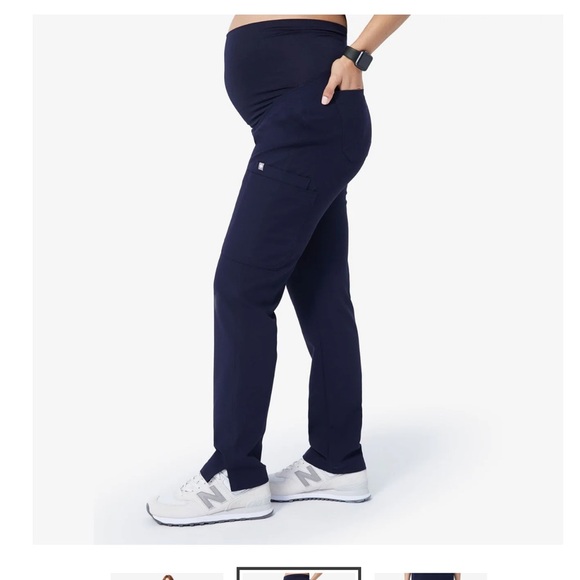 New | Figs Yola Maternity Scrub Pants XS Navy Blue - Picture 1 of 5